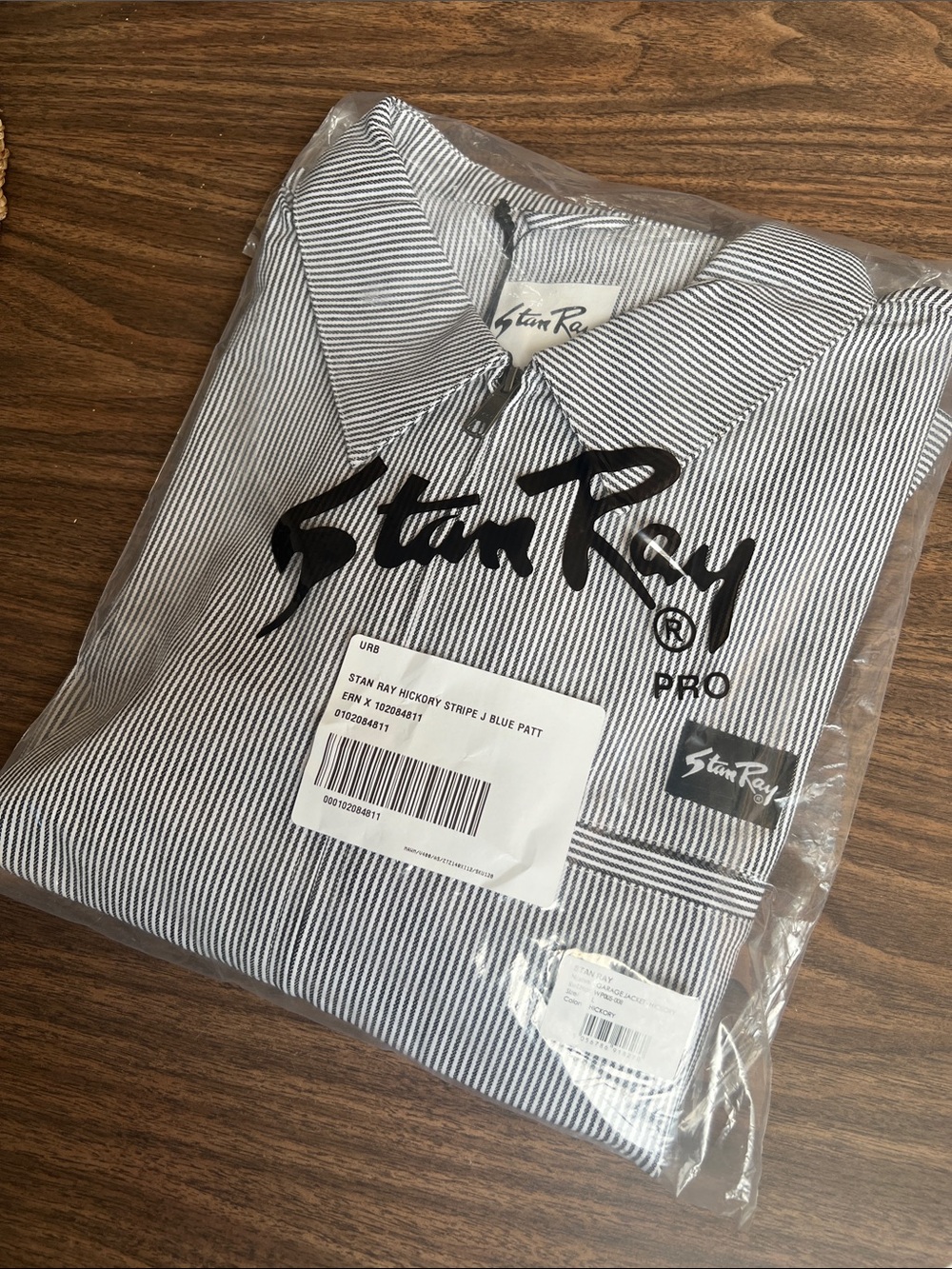 Stan Ray Garage Jacket (Size L) Hickory Stripe